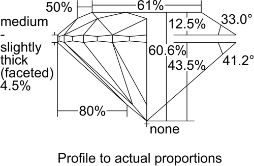 0.5 carat F-SI1 Excellent cut Natūralus Round Deimantas (1)