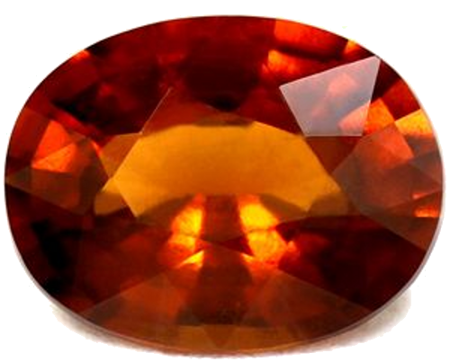 3.98 carat ORANGE Oval Garnet (1)