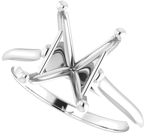 Sužadėtuvių Žiedas „Solitaire“ 585 Baltojo Aukso Emerald 10mm x 8mm (5)