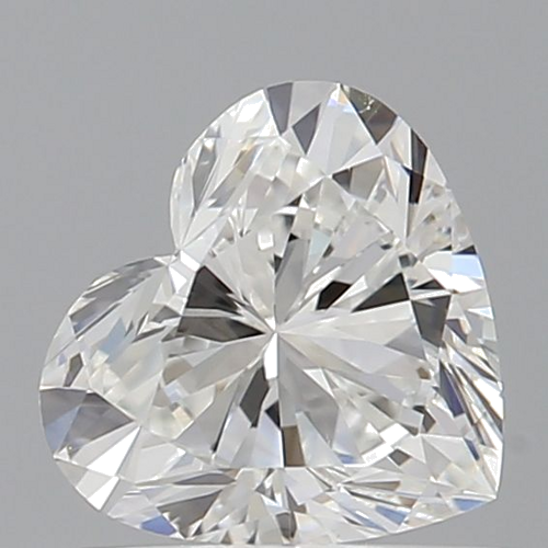 0.52 carat F-VS2 Natūralus Heart Deimantas (1)