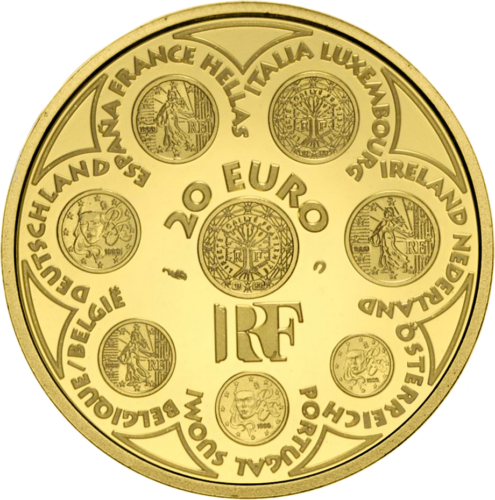 2002 France Europe 20 euro gold coin (2)