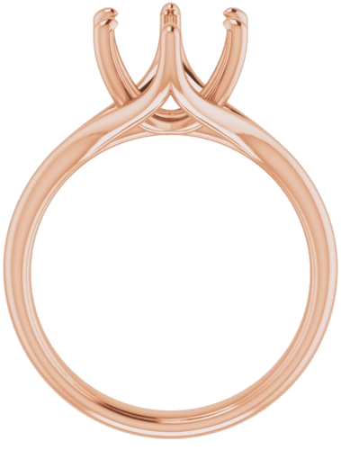 Sužadėtuvių Žiedas „Solitaire“ 585 Rožinis Aukso Round 9mm (2)