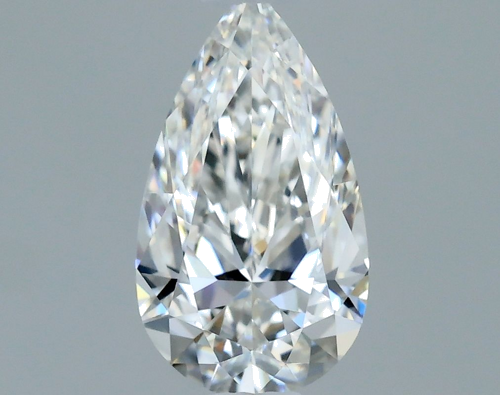 0.4 carat F-VVS2 Natūralus Pear Deimantas (1)