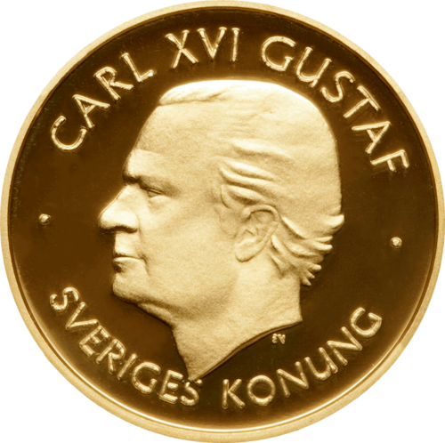 1997 Швеция Златна монета от 1000 крони Карл XVI Густав (1)