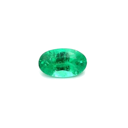 0.87 carat GREEN MODIFIEDBRILLIANT cut Oval Smaragdas (1)