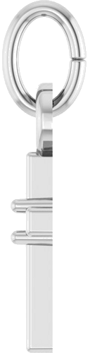 Pakabukas „Accented Cross“ 14k white gold Round 1mm (3)