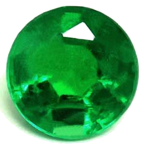 0.45 carat GREEN Round Smaragdas (1)