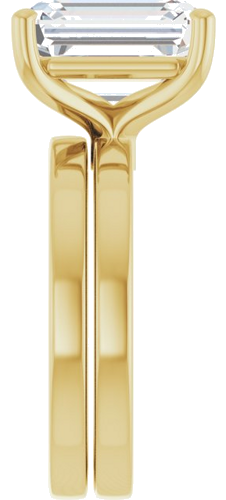 Sužadėtuvių Žiedas „Solitaire“ 14k yellow gold Emerald 11mm x 9mm (9)