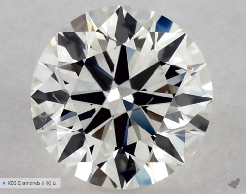 0.5 carat K-SI1 Excellent cut Natūralus Round Deimantas (1)