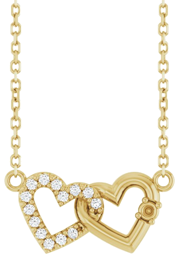 Pakabukas „Family Heart“ 14k yellow gold Round 1.5mm (1)