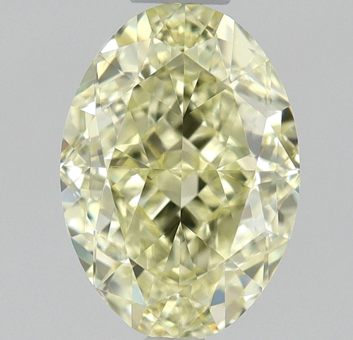 1.0 carat Fancy Light Yellow-VVS1 Natūralus Oval Deimantas (1)