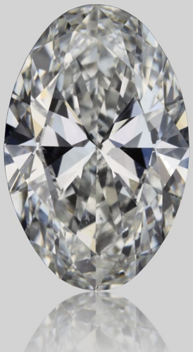 0.54 carat G-SI2 Natūralus Oval Deimantas (1)