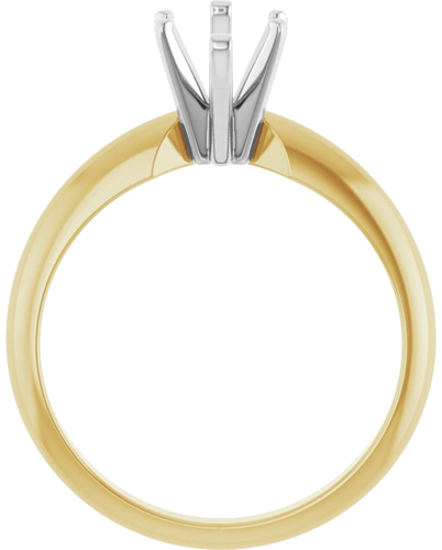 14K Yellow   White 11.5x5.5 mm Marquise Six-Prong Solitaire Engagement Ring Mounting (2)