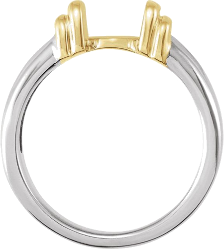 Sužadėtuvių Žiedas „Channel-Set Solitaire“ 14k white/yellow gold Round 5.8mm (2)
