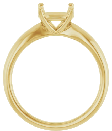 Sužadėtuvių Žiedas 14k yellow gold Round 8mm (2)