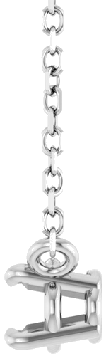 Pakabukas „Solitaire“ 925 Sidabro Oval 6mm x 4mm (3)