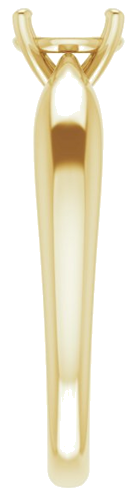 Sužadėtuvių Žiedas 14k yellow gold Round 6mm (4)