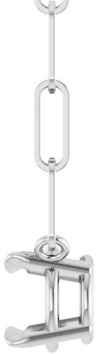 Sterling Silver 6 mm Round 4-Prong Claw 18  Necklace Mounting (3)