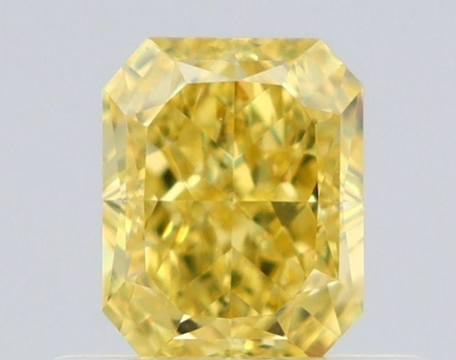 0.52 carat Fancy Intense Yellow-VVS1 Natūralus Radiant Deimantas (1)