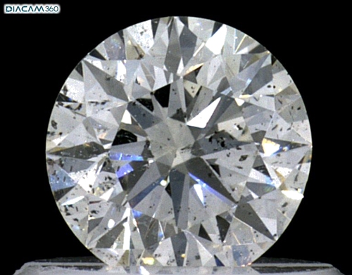 0.52 carat J-SI2 Excellent cut Natūralus Round Deimantas (1)