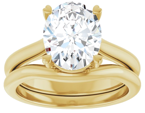 Sužadėtuvių Žiedas „Hearts on Top™“ 14k yellow gold Oval 10mm x 8mm (8)