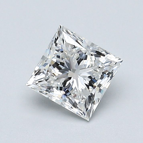 0.5 carat H-VVS2 Natūralus Princess Deimantas (1)