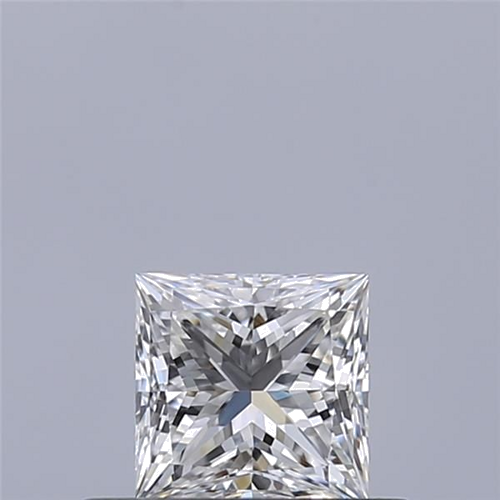 0.41 carat E-VVS2 Natūralus Princess Deimantas (1)
