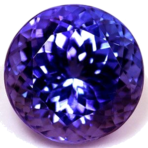 3.47 carat BLUE Round Tanzanite (1)