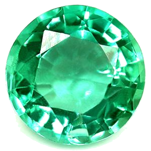 0.67 carat GREEN Round Smaragdas (1)