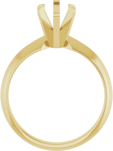 14K Yellow 12x6 mm Marquise Solitaire Engagement Ring Mounting (2)