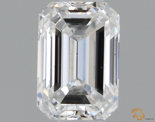 0.52 carat F-SI1 Natūralus Emerald Deimantas (1)