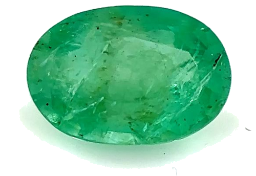 0.37 carat GREEN Oval Smaragdas (1)