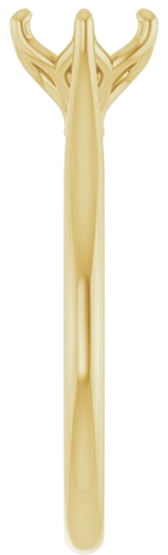 Sužadėtuvių Žiedas „Solitaire“ 585 Geltonojo Aukso Round 6.5mm (4)