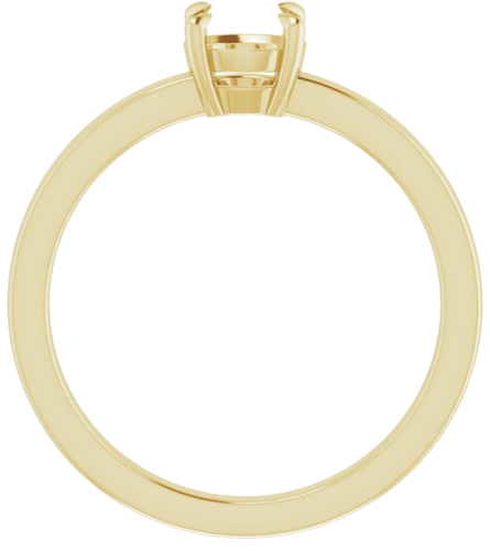 Sužadėtuvių Žiedas „Solitaire“ 585 Geltonojo Aukso Round 5.5mm (2)
