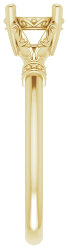 Sužadėtuvių Žiedas „Sculptural“ 18k yellow gold Round 6mm (4)