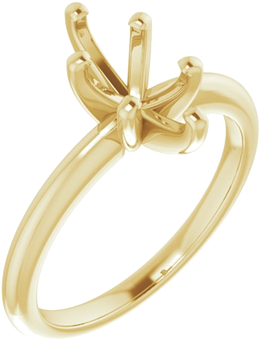 14K Yellow  10x5 mm Marquise Solitaire Engagement Ring Mounting (1)