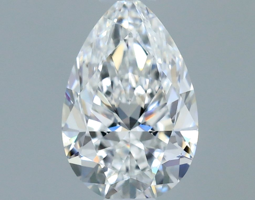 0.5 carat E-VVS1 Natūralus Pear Deimantas (1)