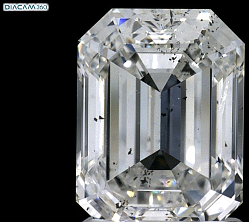 2.4 carat G-SI2 Natūralus Emerald Deimantas (1)