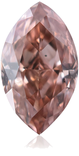 0.24 carat Fancy Intense Orangey Pink-SI2 Natūralus Marquise Deimantas (1)