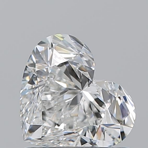 1.01 carat F-VVS2 Natūralus Heart Deimantas (1)