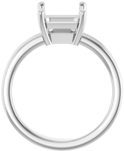 Sužadėtuvių Žiedas „Solitaire“ 585 Baltojo Aukso Emerald 10mm x 8mm (2)