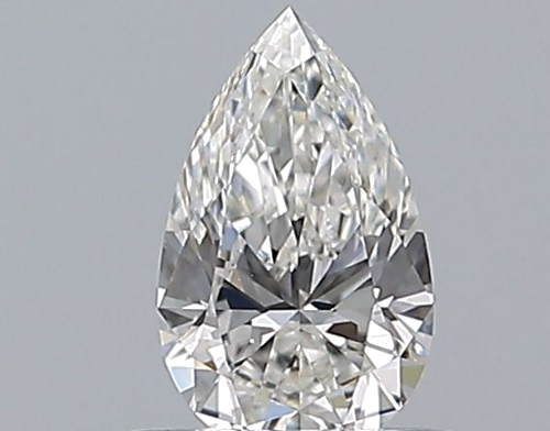 0.5 carat G-VVS2 Natūralus Pear Deimantas (1)