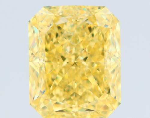 3.03 carat Fancy Intense Yellow-VVS2 Natūralus Radiant Deimantas (1)