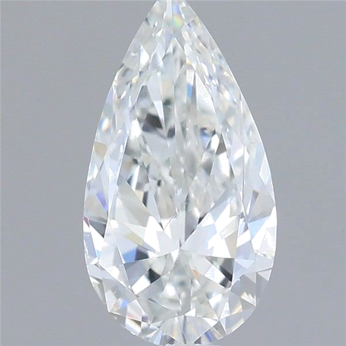 0.4 carat F-SI2 Natūralus Pear Deimantas (1)