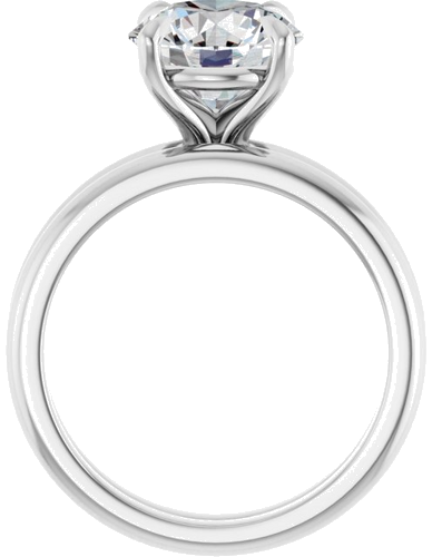 Sužadėtuvių Žiedas „Claw-Prong“ 950 Platinos Round 8.8mm (7)