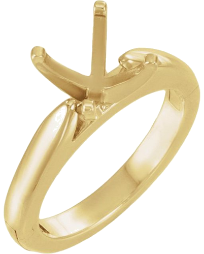 Sužadėtuvių Žiedas „CLIQ® Hinged Adjustable Solitaire“ 14k yellow gold Round 7.5mm (1)