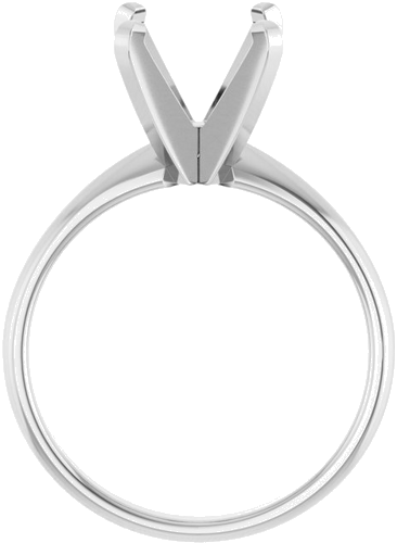 Sužadėtuvių Žiedas „Solitaire“ 14k white gold Cushion 8mm (2)