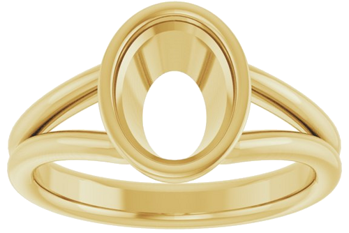 Sužadėtuvių Žiedas „Bezel-Set Solitaire“ 14k yellow gold Oval 9mm x 7mm (3)