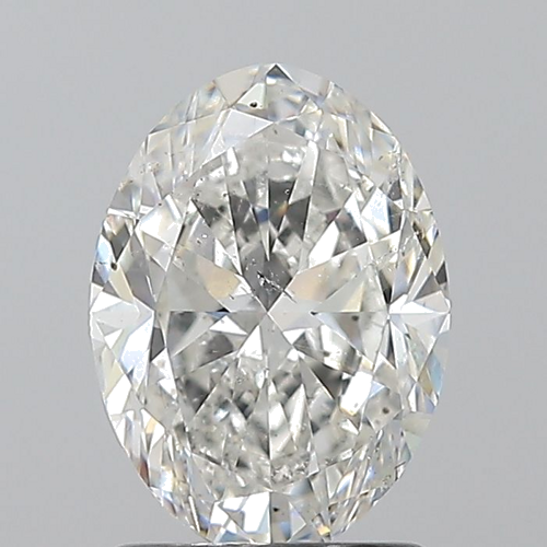 1.5 carat G-SI2 Natūralus Oval Deimantas (1)