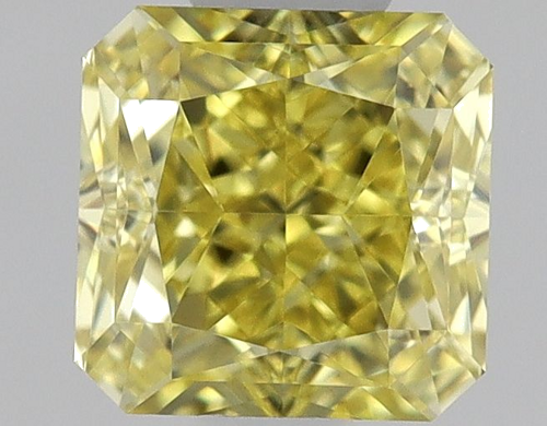 0.5 carat Fancy Intense Yellow-VS1 Natūralus Square Radiant Deimantas (1)